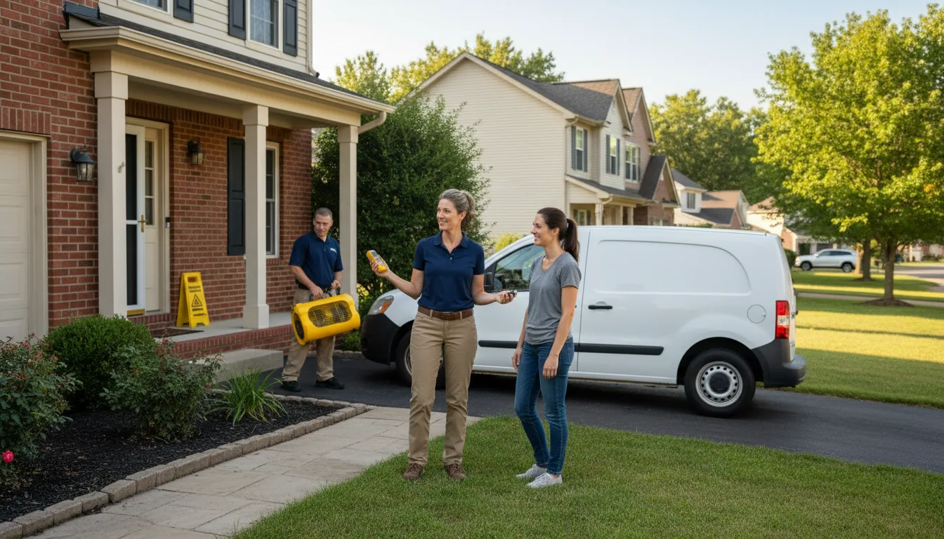 Residential water damage restoration in Tucker, GA